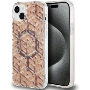 Hurtownia GSM - Etui Guess GUHMP15MHGCUSTGW Apple iPhone 15 Plus / 14 Plus hardcase IML GCube MagSafe maro/brown - GUE3243 - {ean13} - Hurt