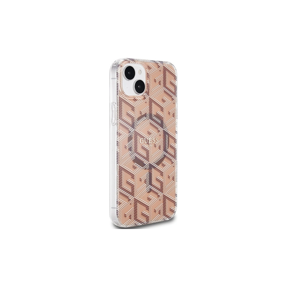 Hurtownia GSM - Etui Guess GUHMP15MHGCUSTGW Apple iPhone 15 Plus / 14 Plus hardcase IML GCube MagSafe maro/brown - GUE3243 - {ean13} - Hurt