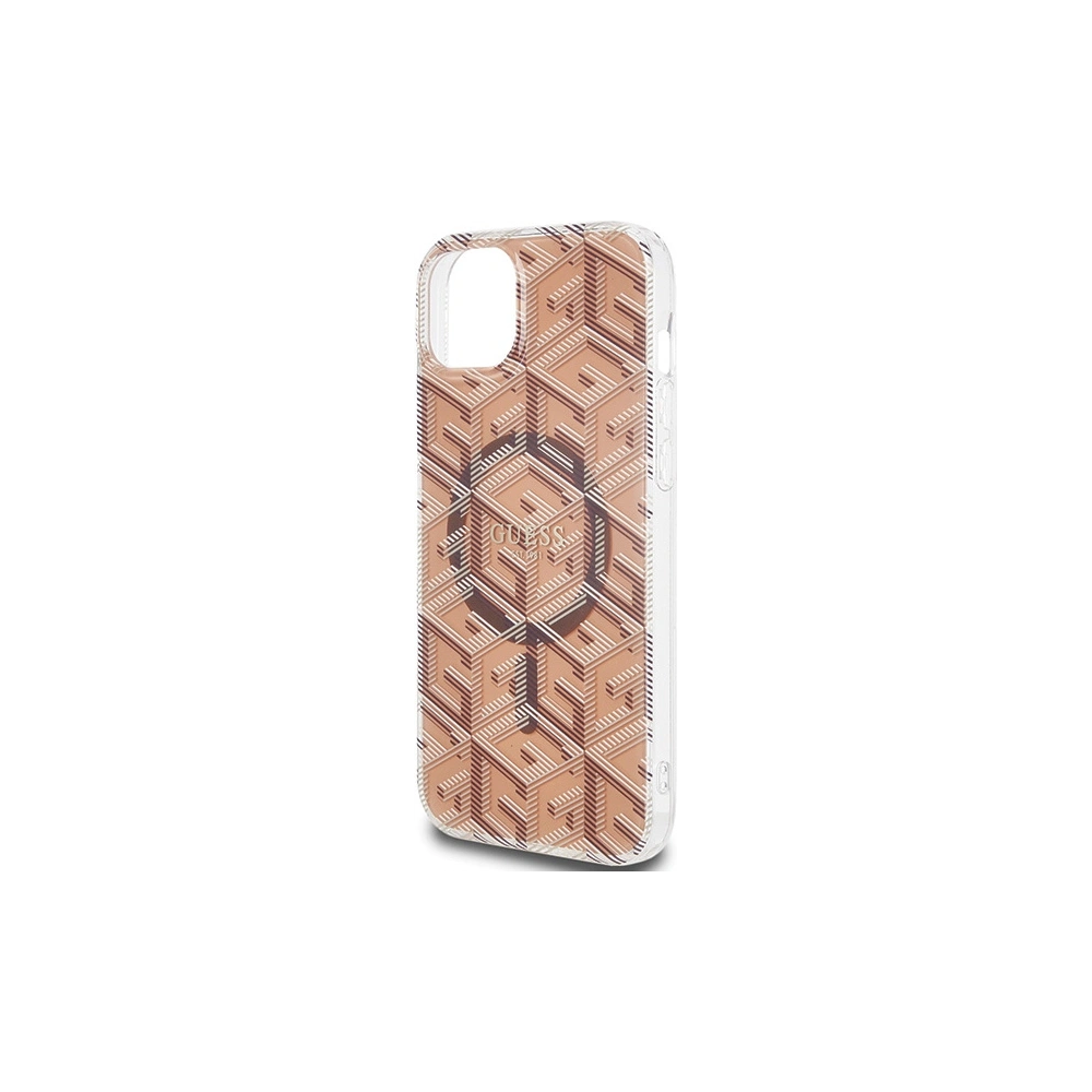 Hurtownia GSM - Etui Guess GUHMP15MHGCUSTGW Apple iPhone 15 Plus / 14 Plus hardcase IML GCube MagSafe maro/brown - GUE3243 - {ean13} - Hurt