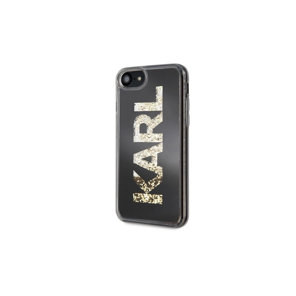 Hurtownia GSM - Karl Lagerfeld KLHCI8KAGBK Apple iPhone SE 2022/SE 2020/8/7 czarny/black Karl logo Glitter - KLD074BLK - {ean13} - Hurt