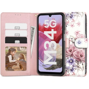 Hurtownia GSM - Etui Tech-Protect Wallet Samsung Galaxy M34 5G Blossom Flower - THP2614 - {ean13} - Hurt