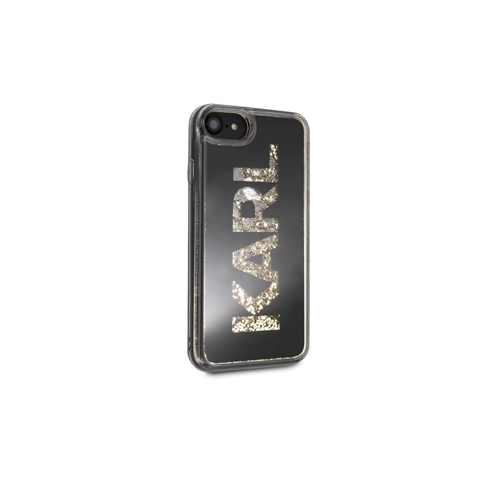 Hurtownia GSM - Karl Lagerfeld KLHCI8KAGBK Apple iPhone SE 2022/SE 2020/8/7 czarny/black Karl logo Glitter - KLD074BLK - {ean13} - Hurt