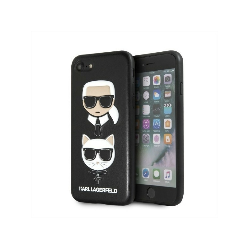 Karl Lagerfeld Distributor - 3700740419052 - KLD075BLK - Karl Lagerfeld KLHCI8KICKC Apple iPhone SE 2022/SE 2020/8/7 hardcase black Karl & Choupette - B2B homescreen