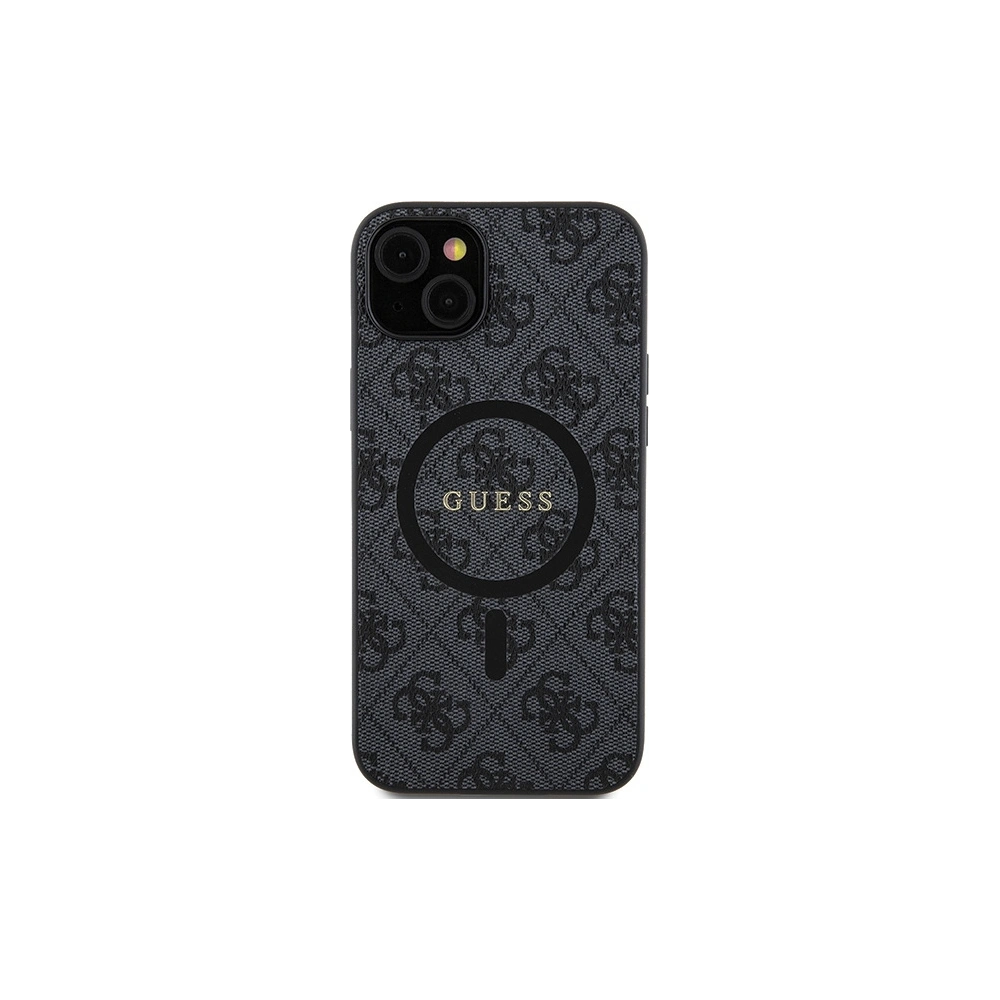 Hurtownia GSM - Case Guess GUHMP15SG4GFRK Apple iPhone 15 / 14 Hardcase 4G Collection Leder Metall Logo MagSafe schwarz/black - GUE3245 - {ean13} - Hurt
