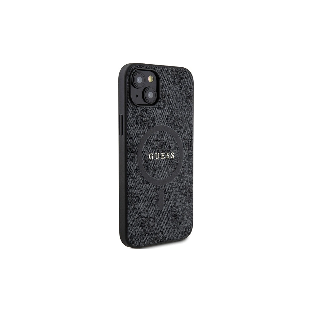 Hurtownia GSM - Case Guess GUHMP15SG4GFRK Apple iPhone 15 / 14 Hardcase 4G Collection Leder Metall Logo MagSafe schwarz/black - GUE3245 - {ean13} - Hurt