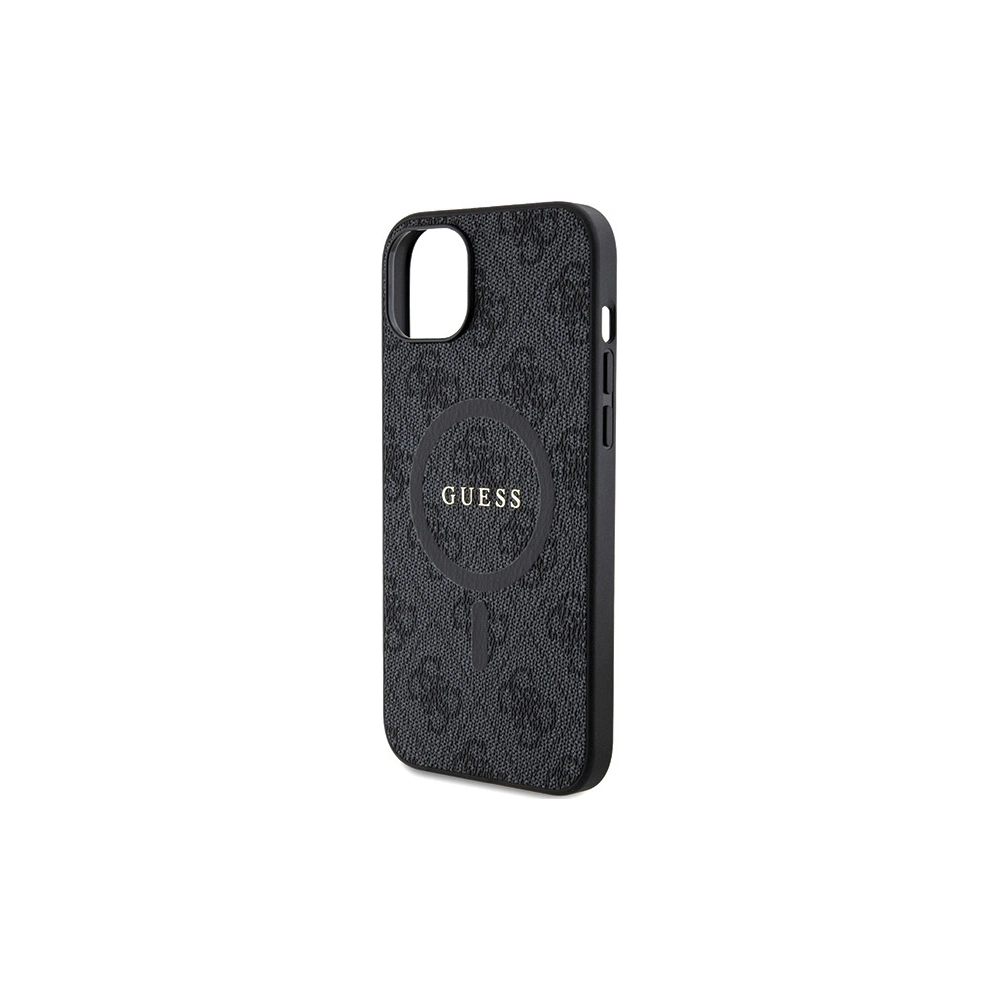 Hurtownia GSM - Case Guess GUHMP15SG4GFRK Apple iPhone 15 / 14 Hardcase 4G Collection Leder Metall Logo MagSafe schwarz/black - GUE3245 - {ean13} - Hurt