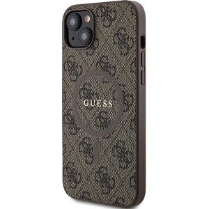Hurtownia GSM - Etui Guess GUHMP15SG4GFRW Apple iPhone 15 / 14 hardcase 4G Collection Leather Metal Logo MagSafe hnědý/brown - GUE3247 - {ean13} - Hurt