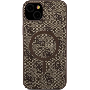 Hurtownia GSM - Etui Guess GUHMP15SG4GFRW Apple iPhone 15 / 14 hardcase 4G Collection Leather Metal Logo MagSafe hnědý/brown - GUE3247 - {ean13} - Hurt