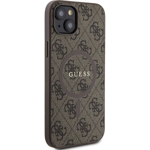 Hurtownia GSM - Etui Guess GUHMP15SG4GFRW Apple iPhone 15 / 14 hardcase 4G Collection Leather Metal Logo MagSafe hnědý/brown - GUE3247 - {ean13} - Hurt