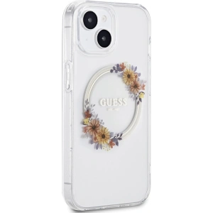 Hurtownia GSM - Case Guess GUHMP15SHFWFCT Apple iPhone 15 / 14 Hardcase IML Blumen Kranz MagSafe transparent - GUE3248 - {ean13} - Hurt