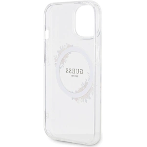 Hurtownia GSM - Etui Guess GUHMP15SHFWFCT Apple iPhone 15 / 14 hardcase IML Květy Wreatch MagSafe transparentní - GUE3248 - {ean13} - Hurt