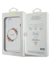 Hurtownia GSM - Etui Guess GUHMP15SHFWFCT Apple iPhone 15 / 14 hardcase IML Květy Wreatch MagSafe transparentní - GUE3248 - {ean13} - Hurt