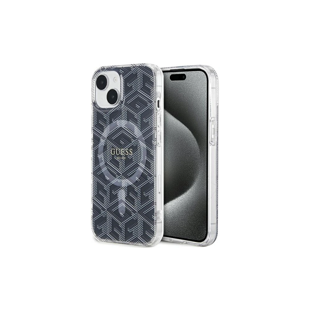 Hurtownia GSM - Etui Guess GUHMP15SHGCUSTGK Apple iPhone 15 / 14 hardcase IML GCube MagSafe černý/black - GUE3249 - {ean13} - Hurt