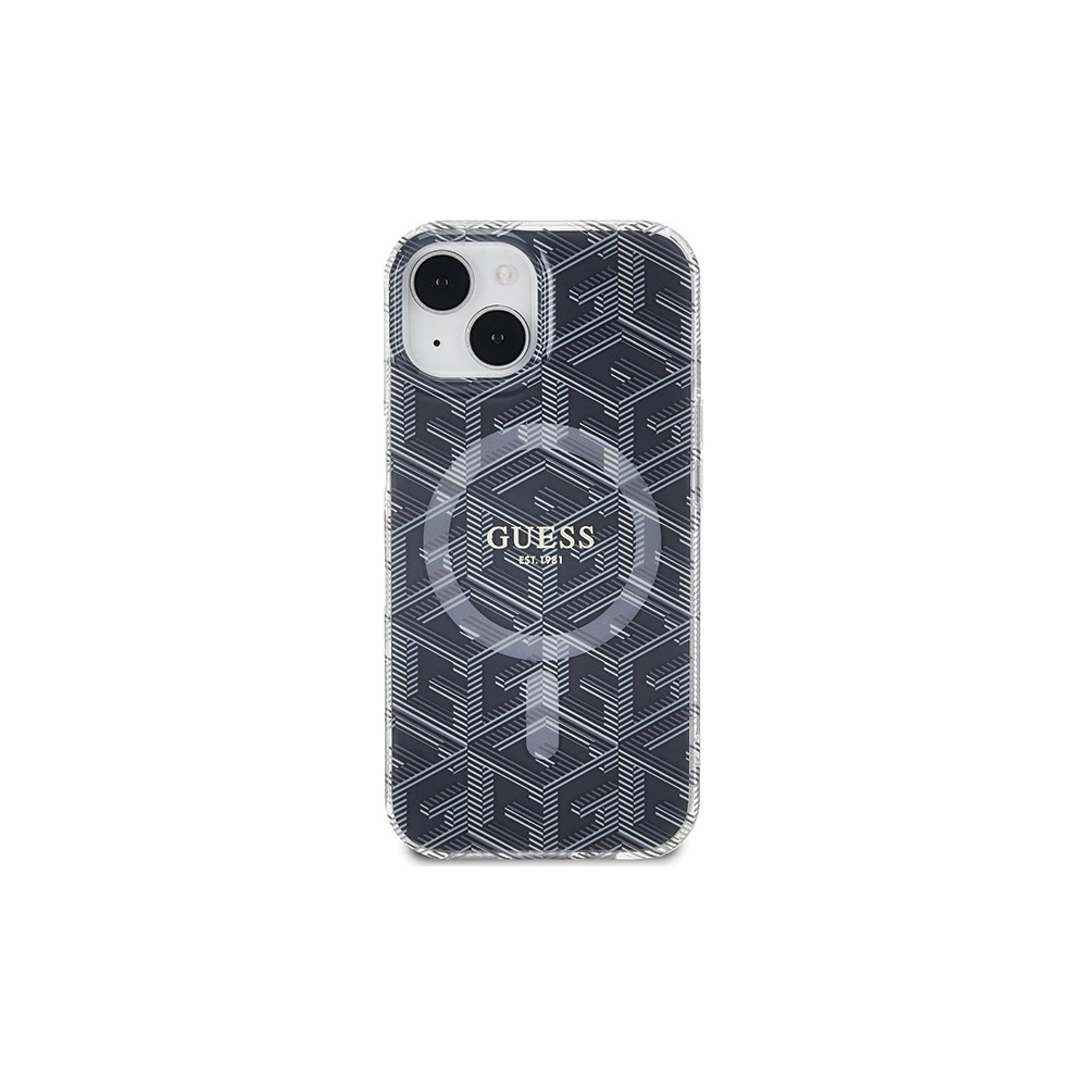 Hurtownia GSM - Etui Guess GUHMP15SHGCUSTGK Apple iPhone 15 / 14 hardcase IML GCube MagSafe negru/black - GUE3249 - {ean13} - Hurt