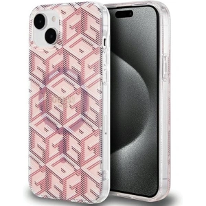 Hurtownia GSM - Etui Guess GUHMP15SHGCUSTGP Apple iPhone 15 / 14 hardcase IML GCube MagSafe růžový/pink - GUE3250 - {ean13} - Hurt