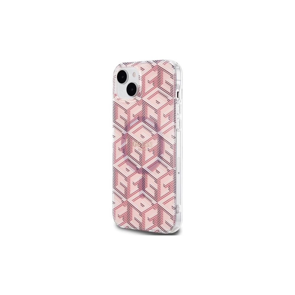 Hurtownia GSM - Etui Guess GUHMP15SHGCUSTGP Apple iPhone 15 / 14 hardcase IML GCube MagSafe růžový/pink - GUE3250 - {ean13} - Hurt