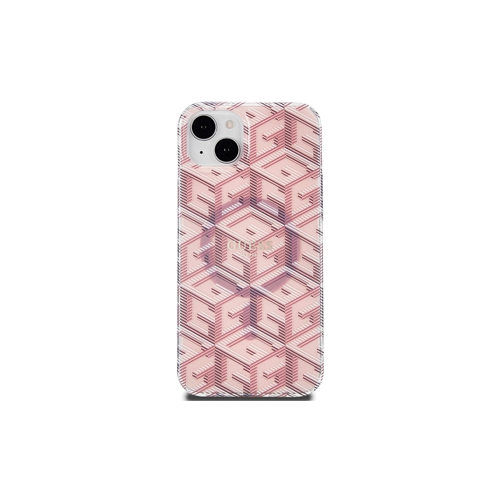 Hurtownia GSM - Etui Guess GUHMP15SHGCUSTGP Apple iPhone 15 / 14 hardcase IML GCube MagSafe růžový/pink - GUE3250 - {ean13} - Hurt