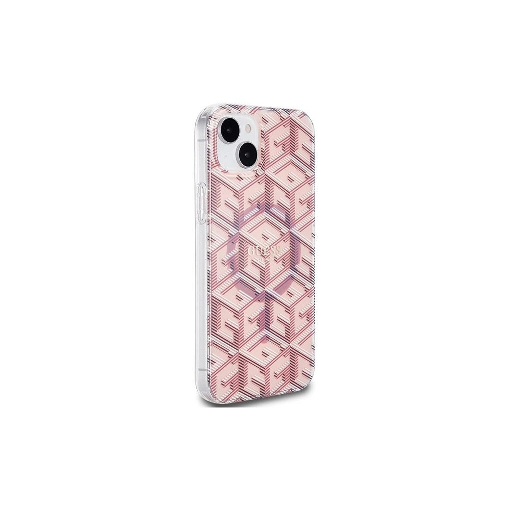 Hurtownia GSM - Etui Guess GUHMP15SHGCUSTGP Apple iPhone 15 / 14 hardcase IML GCube MagSafe růžový/pink - GUE3250 - {ean13} - Hurt
