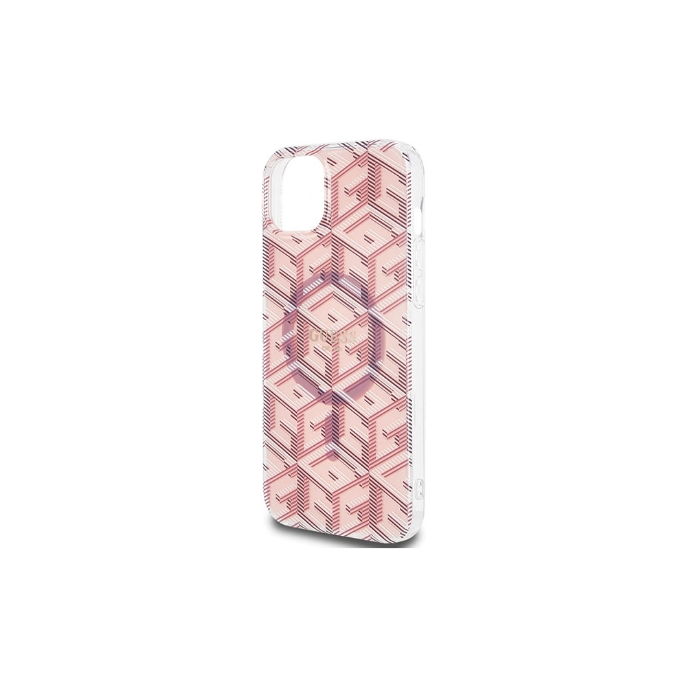 Hurtownia GSM - Etui Guess GUHMP15SHGCUSTGP Apple iPhone 15 / 14 hardcase IML GCube MagSafe růžový/pink - GUE3250 - {ean13} - Hurt