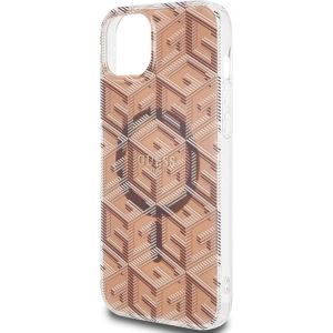 Hurtownia GSM - Etui Guess GUHMP15SHGCUSTGW Apple iPhone 15 / 14 hardcase IML GCube MagSafe hnědý/brown - GUE3251 - {ean13} - Hurt