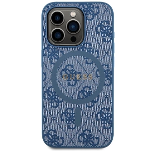 Hurtownia GSM - Etui Guess GUHMP15XG4GFRB Apple iPhone 15 Pro Max hardcase Colecția 4G Piele Metal Logo MagSafe albastru/blue - GUE3252 - {ean13} - Hurt