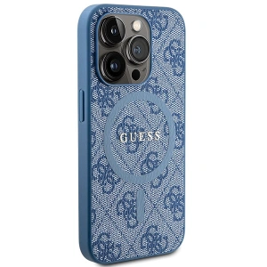 Hurtownia GSM - Etui Guess GUHMP15XG4GFRB Apple iPhone 15 Pro Max hardcase Colecția 4G Piele Metal Logo MagSafe albastru/blue - GUE3252 - {ean13} - Hurt