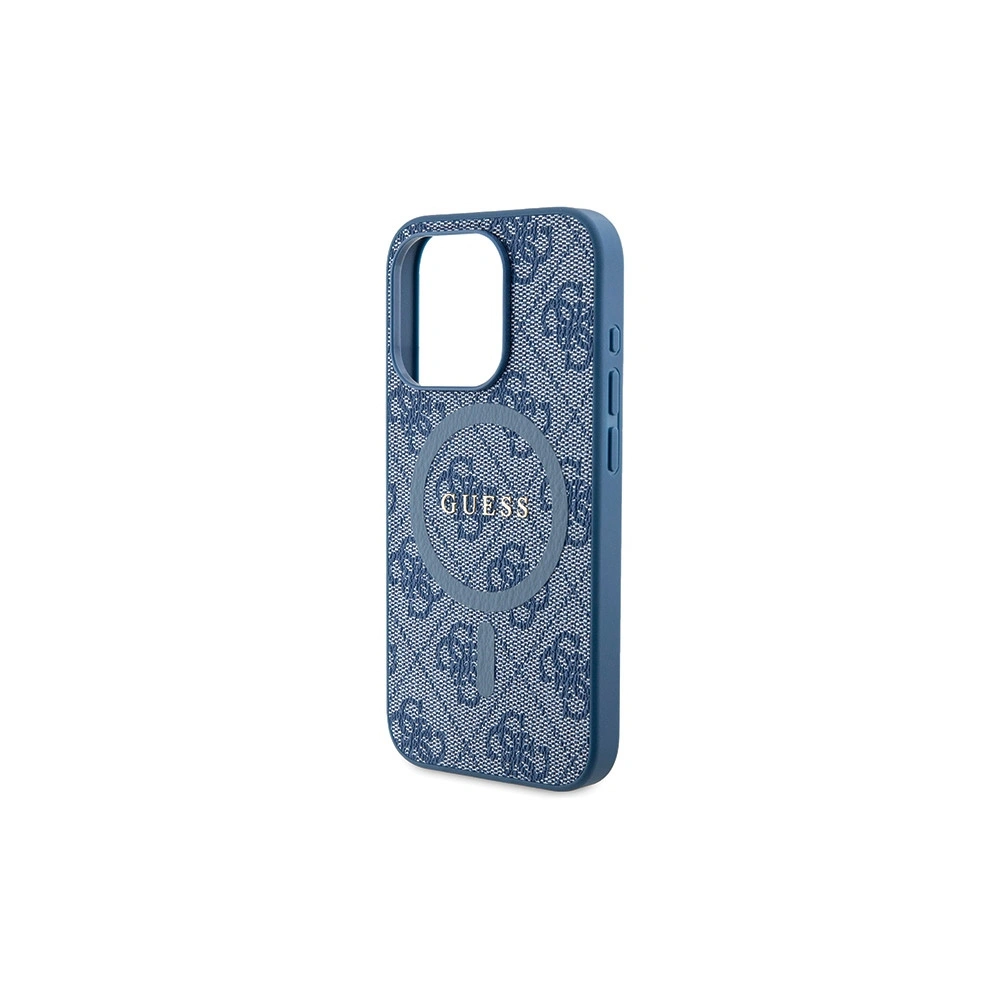 Hurtownia GSM - Case Guess GUHMP15XG4GFRB Apple iPhone 15 Pro Max Hardcase 4G Collection Leder Metall Logo MagSafe blau/blue - GUE3252 - {ean13} - Hurt