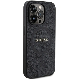 Hurtownia GSM - Case Guess GUHMP15XG4GFRK Apple iPhone 15 Pro Max Hardcase 4G Collection Leder Metall-Logo MagSafe schwarz/black - GUE3253 - {ean13} - Hurt