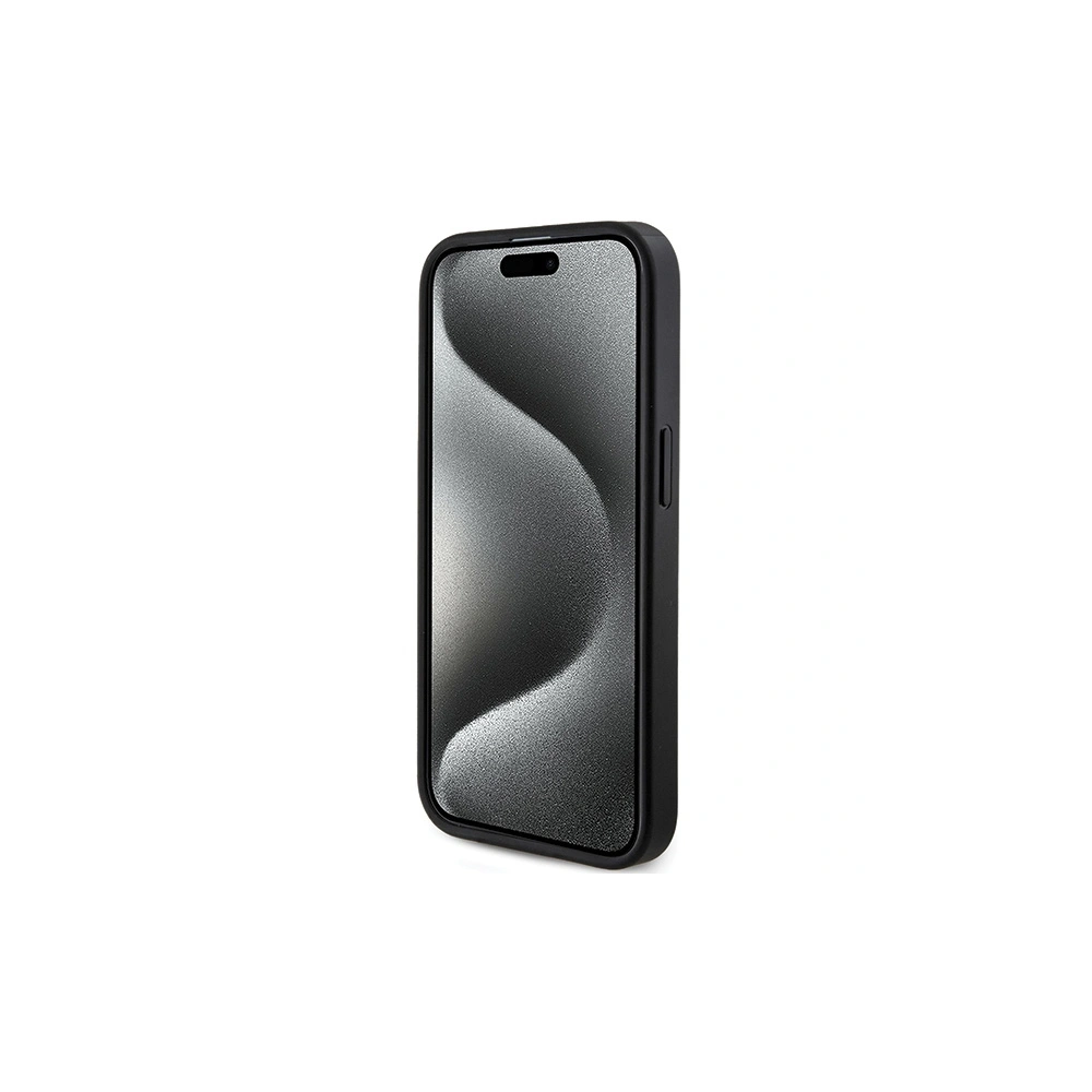 Hurtownia GSM - Case Guess GUHMP15XG4GFRK Apple iPhone 15 Pro Max Hardcase 4G Collection Leder Metall-Logo MagSafe schwarz/black - GUE3253 - {ean13} - Hurt