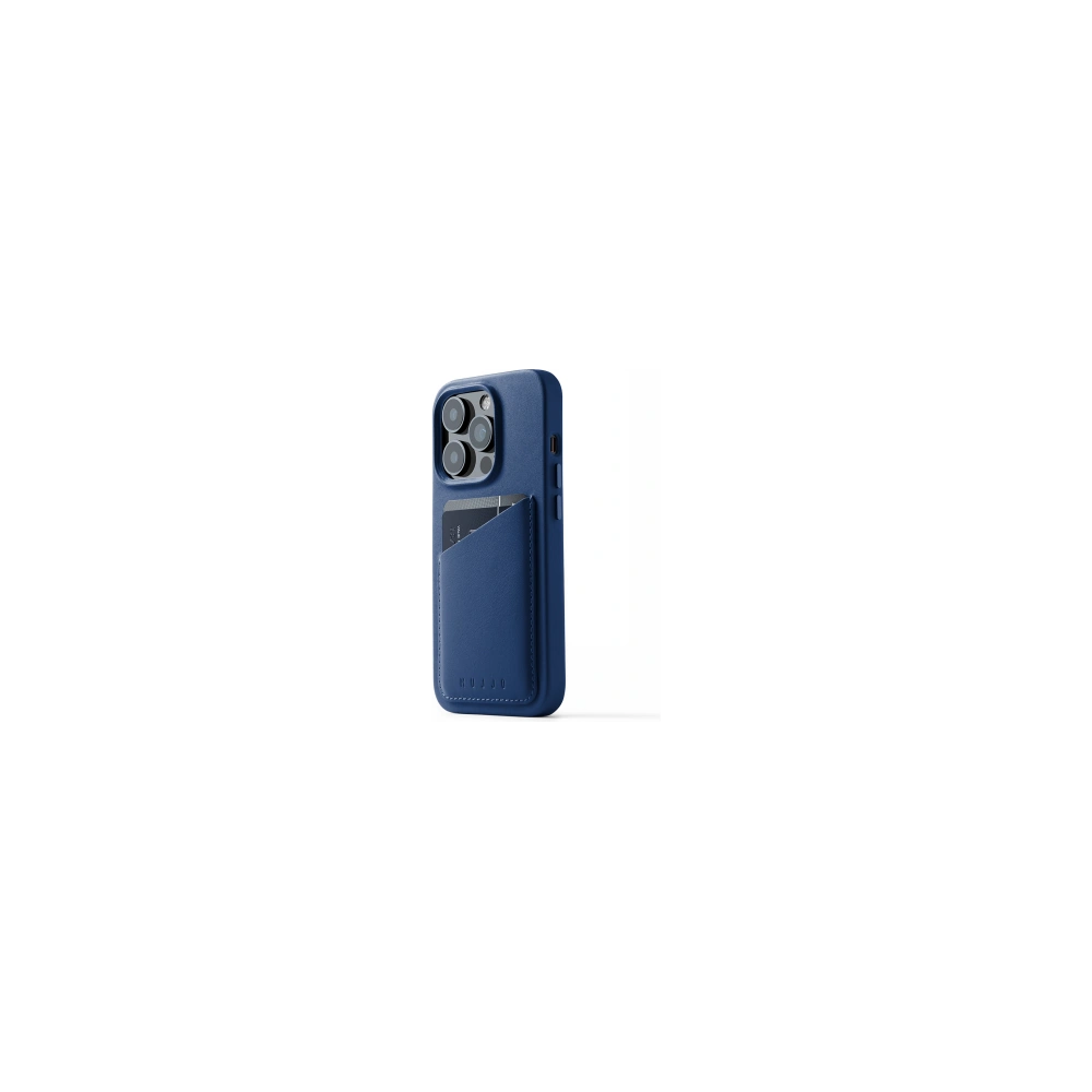 Hurtownia GSM - Etui Mujjo teljes bőr pénztárca tok Apple iPhone 14 Pro (monaco kék) - MUJ82 - {ean13} - Hurt