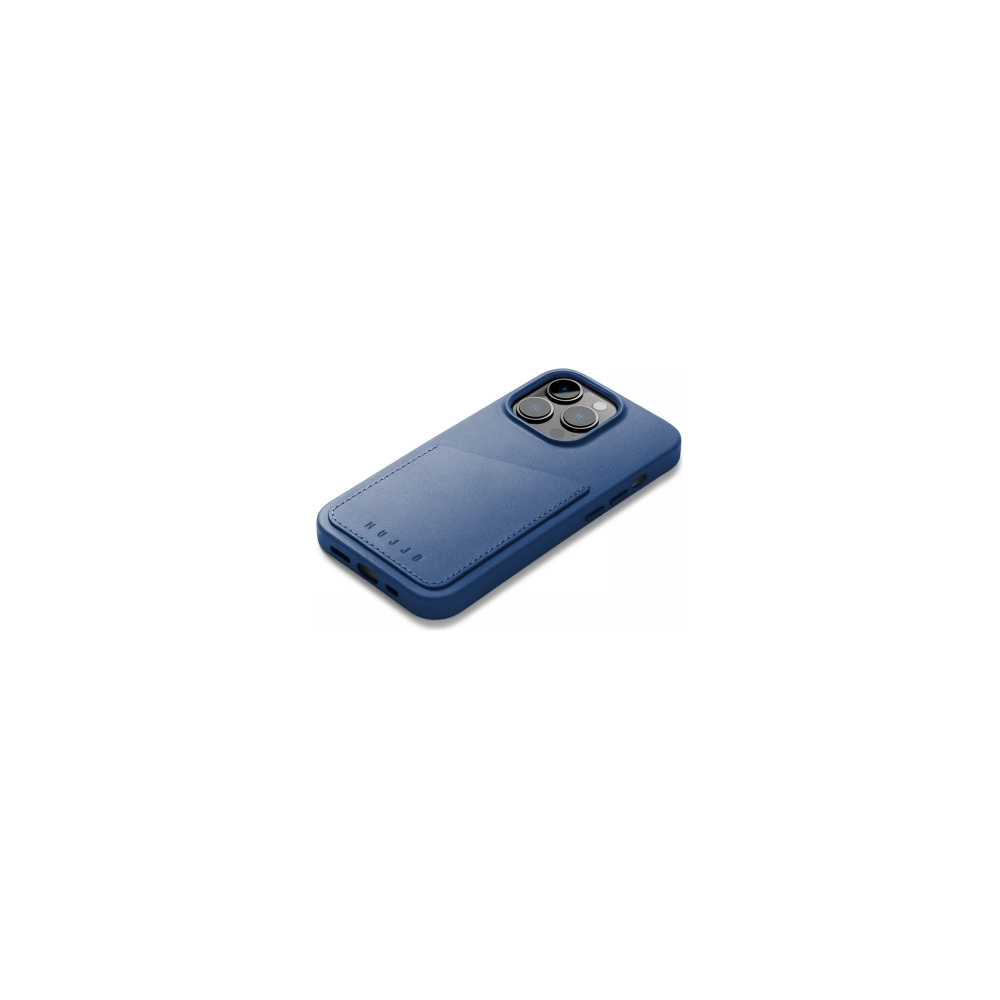 Hurtownia GSM - Etui Mujjo Full Leather Wallet Case Apple iPhone 14 Pro (albastru monaco) - MUJ82 - {ean13} - Hurt