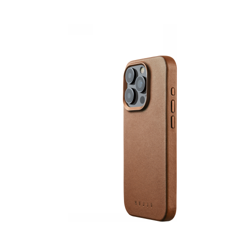 Mujjo Distributor - 5060487085957 - MUJ97 - Mujjo Full Leather Case Apple iPhone 15 Pro MagSafe (tan) - B2B homescreen