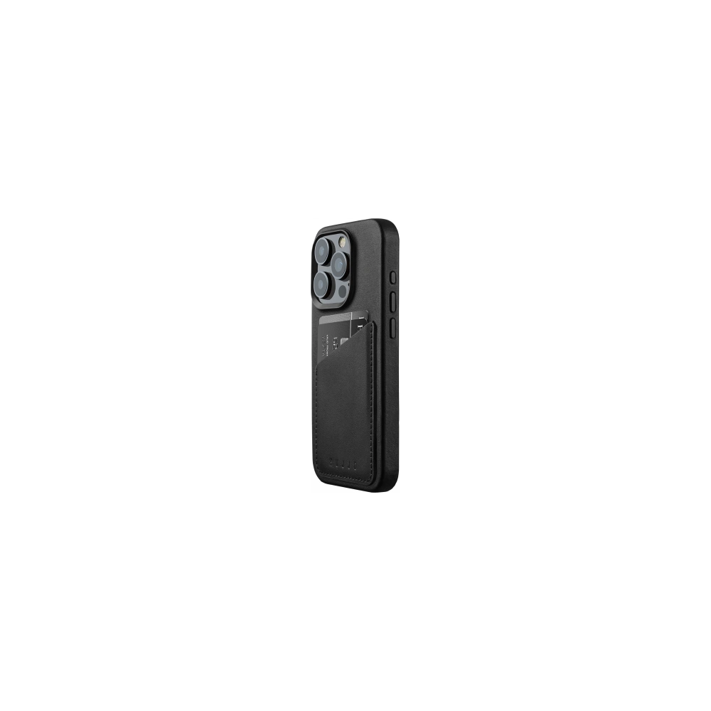 Hurtownia GSM - Etui Mujjo teljes bőr pénztárca tok Apple iPhone 15 Pro MagSafe (fekete) - MUJ99 - {ean13} - Hurt