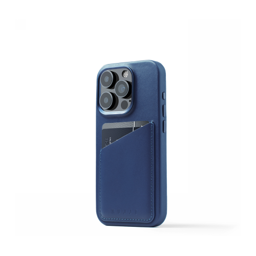 Hurtownia Mujjo - 5060487085988 - MUJ100 - Etui Mujjo Full Leather Wallet Case Apple iPhone 15 Pro MagSafe (monaco blue) - B2B homescreen