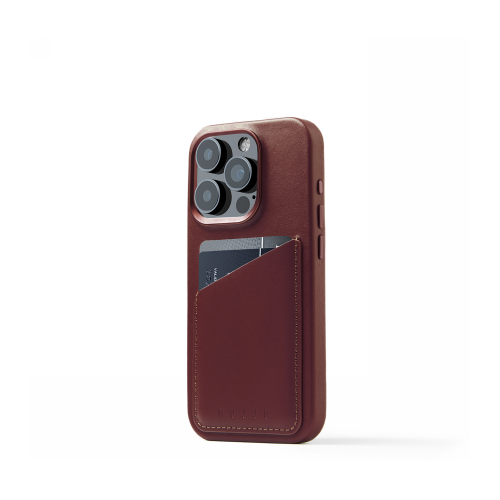 Hurtownia Mujjo - 5060487086008 - MUJ102 - Etui Mujjo Full Leather Wallet Case Apple iPhone 15 Pro MagSafe (burgundy) - B2B homescreen