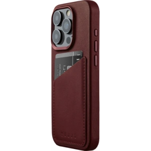 Hurtownia GSM - Case Mujjo Full Leather Wallet Case Apple iPhone 15 Pro MagSafe (burgunderrot) - MUJ102 - {ean13} - Hurt
