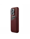 Hurtownia GSM - Etui Mujjo Full Leather Wallet Case Apple iPhone 15 Pro MagSafe (burgundy) - MUJ102 - {ean13} - Hurt
