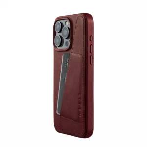 Hurtownia GSM - Case Mujjo Full Leather Wallet Case Apple iPhone 15 Pro Max MagSafe (burgunderrot) - MUJ103 - {ean13} - Hurt