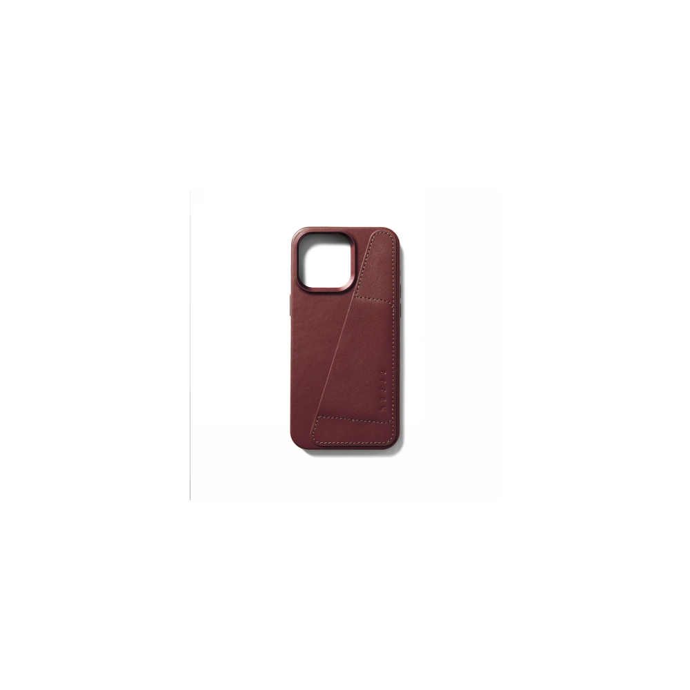 Hurtownia GSM - Etui Mujjo Full Leather Wallet Case Apple iPhone 15 Pro Max MagSafe (burgundské) - MUJ103 - {ean13} - Hurt