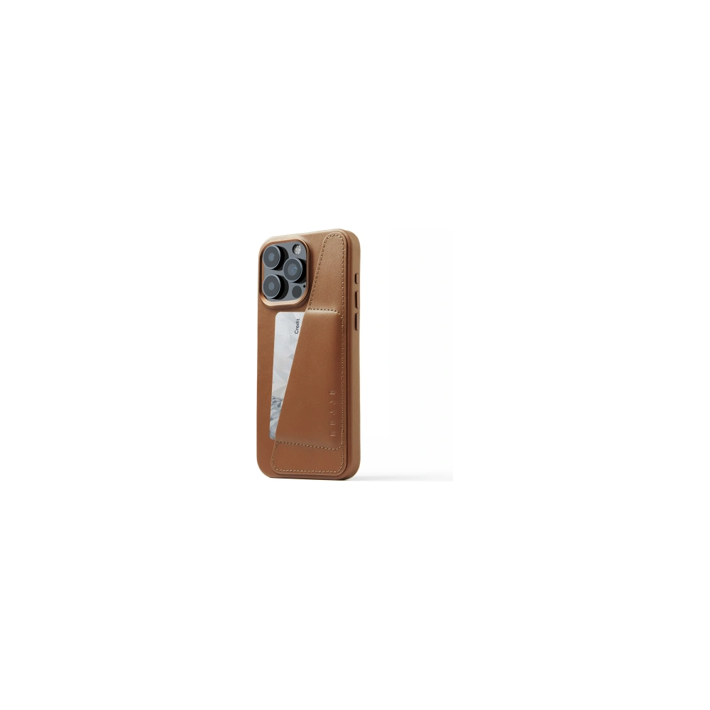 Hurtownia GSM - Etui Mujjo Full Leather Wallet Case Apple iPhone 15 Pro Max MagSafe (hnědá) - MUJ104 - {ean13} - Hurt