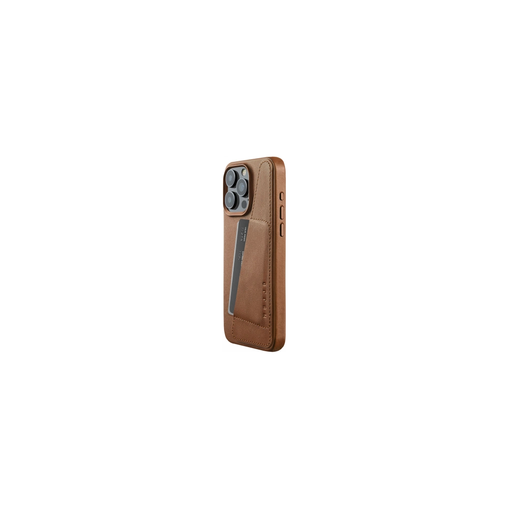 Hurtownia GSM - Etui Mujjo Full Leather Wallet Case Apple iPhone 15 Pro Max MagSafe (hnědá) - MUJ104 - {ean13} - Hurt