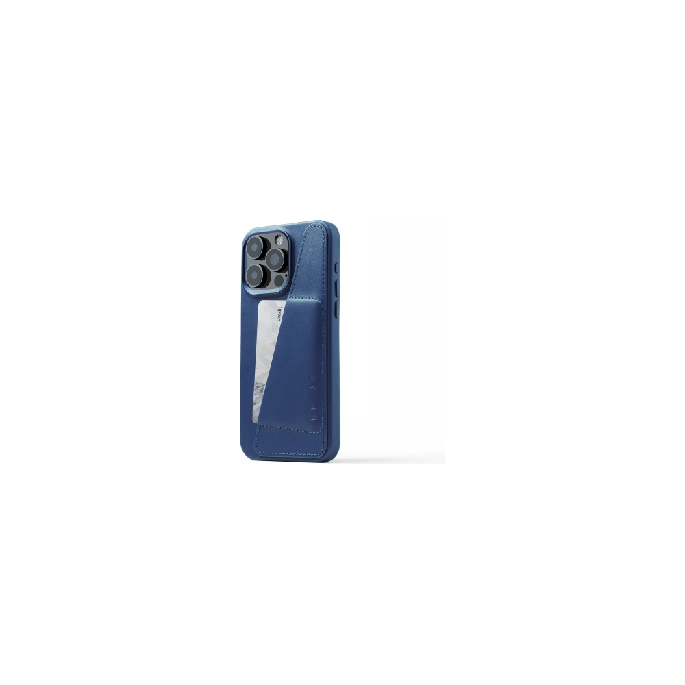 Hurtownia GSM - Etui Mujjo Full Leather Wallet Case Apple iPhone 15 Pro Max MagSafe (monaco modrá) - MUJ105 - {ean13} - Hurt