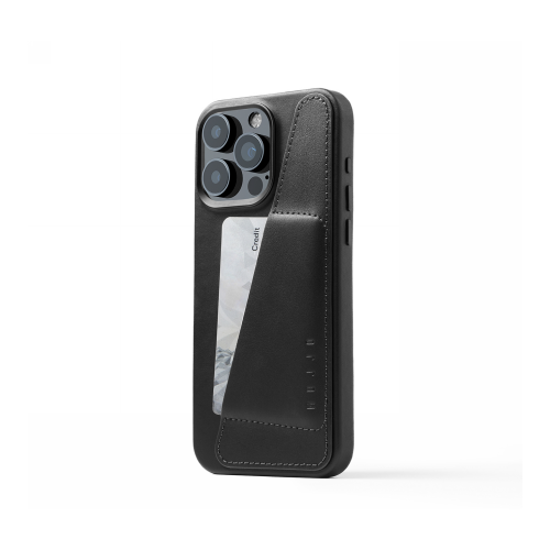 Hurtownia Mujjo - 5060487086053 - MUJ106 - Etui Mujjo Full Leather Wallet Case Apple iPhone 15 Pro Max MagSafe (black) - B2B homescreen
