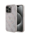 Etui Guess GUHMP15XG4GFRP Apple iPhone 15 Pro Max hardcase 4G Collection Leather Metal Logo MagSafe růžový/pink