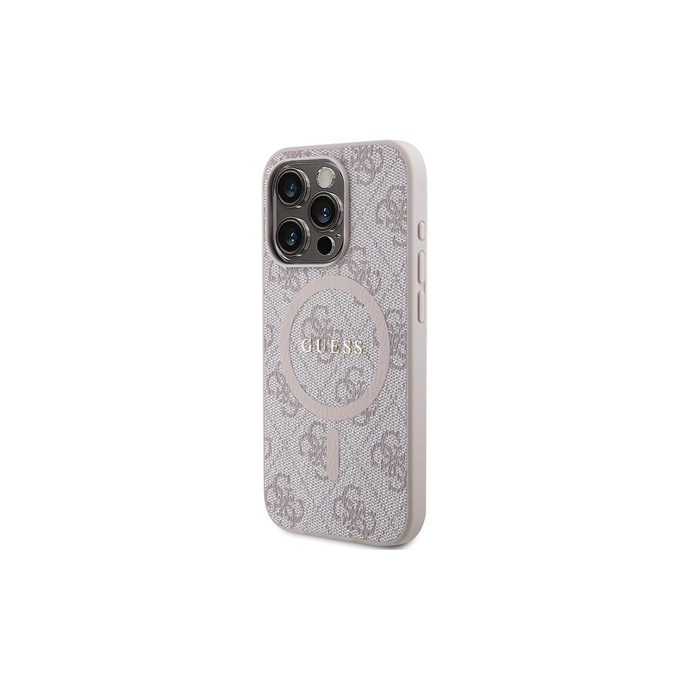 Hurtownia GSM - Etui Guess GUHMP15XG4GFRP Apple iPhone 15 Pro Max hardcase 4G Collection Leather Metal Logo MagSafe różowy/pink - GUE3254 - {ean13} - Hurt