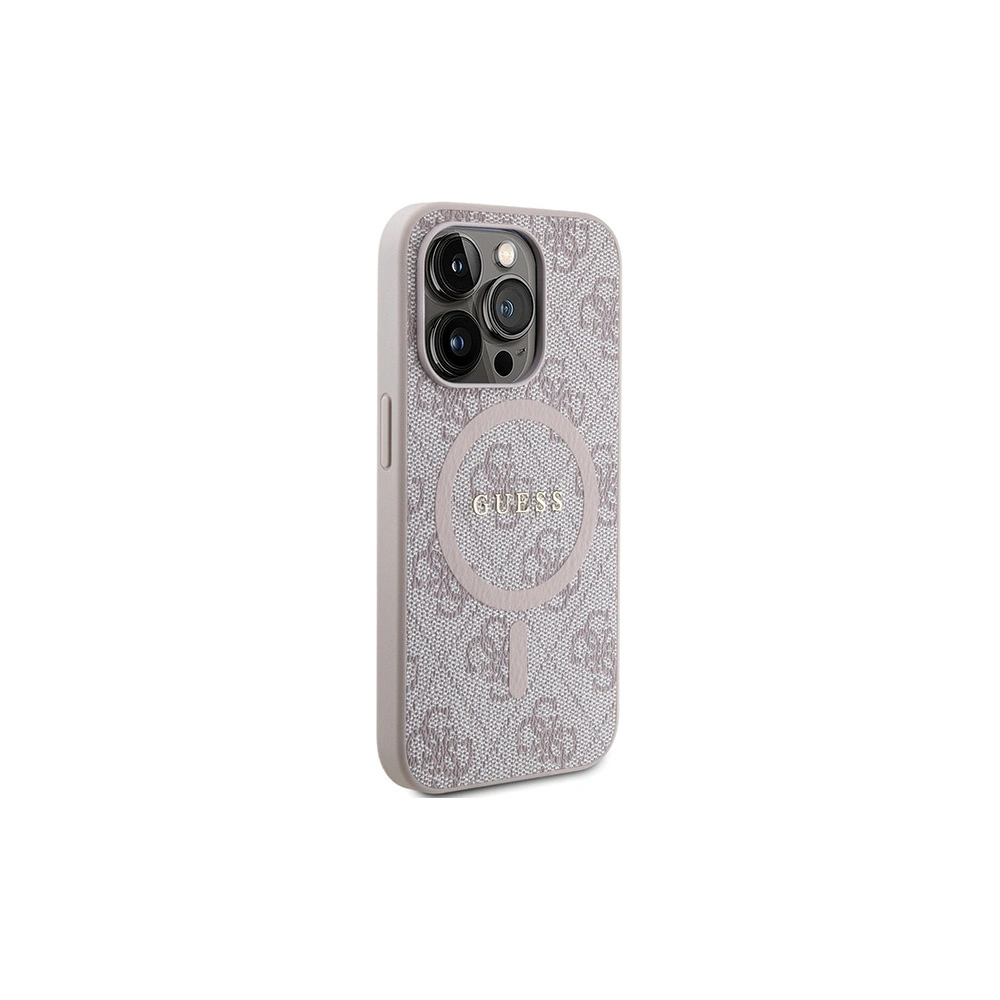 Hurtownia GSM - Etui Guess GUHMP15XG4GFRP Apple iPhone 15 Pro Max hardcase 4G Collection Leather Metal Logo MagSafe różowy/pink - GUE3254 - {ean13} - Hurt