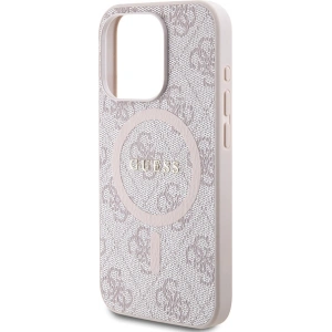 Hurtownia GSM - Etui Guess GUHMP15XG4GFRP Apple iPhone 15 Pro Max hardcase 4G Collection Leather Metal Logo MagSafe różowy/pink - GUE3254 - {ean13} - Hurt