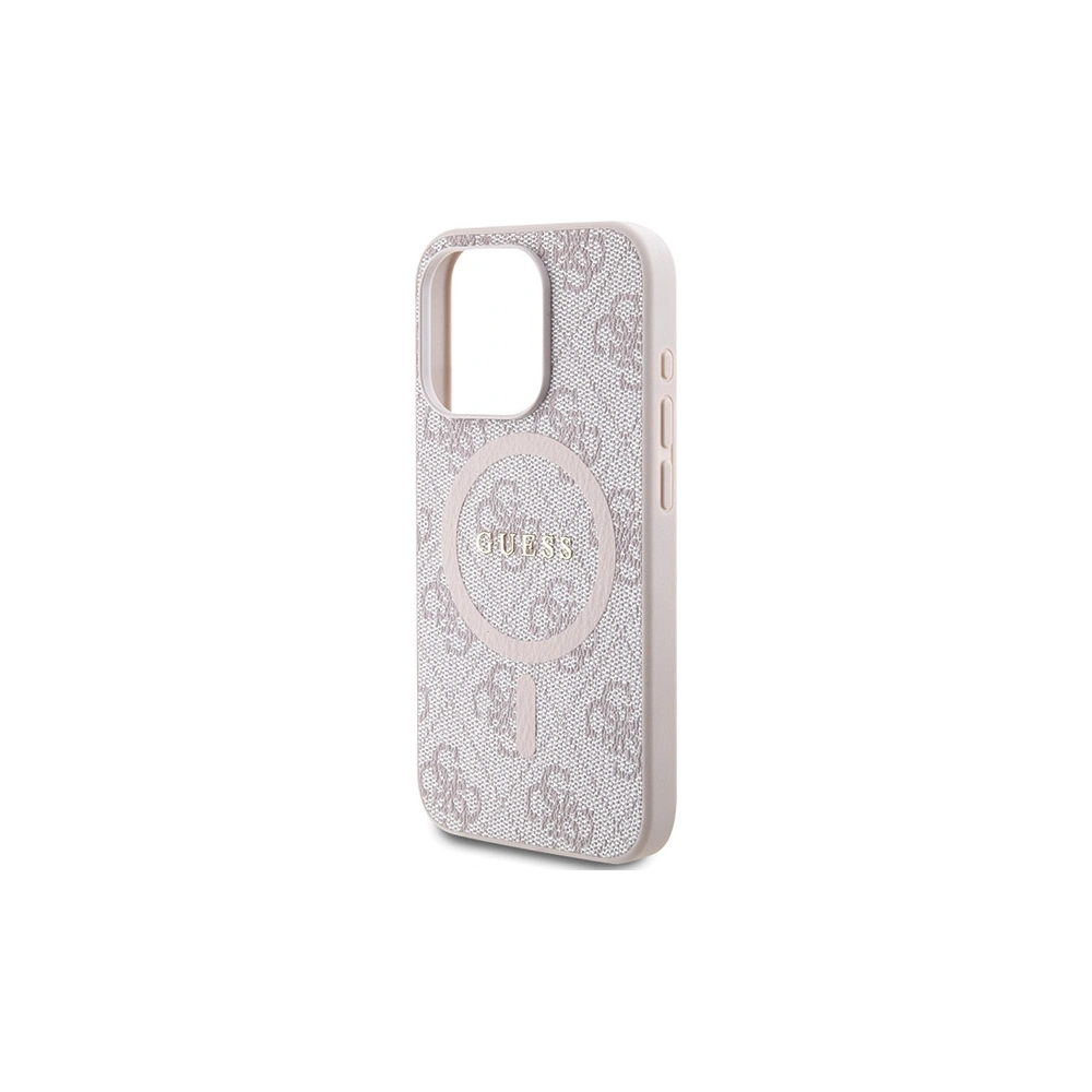 Hurtownia GSM - Etui Guess GUHMP15XG4GFRP Apple iPhone 15 Pro Max hardcase 4G Collection Leather Metal Logo MagSafe różowy/pink - GUE3254 - {ean13} - Hurt