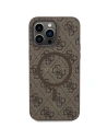 Hurtownia GSM - Case Guess GUHMP15XG4GFRW Apple iPhone 15 Pro Max Hardcase 4G Collection Leder Metall-Logo MagSafe braun/brown - GUE3255 - {ean13} - Hurt