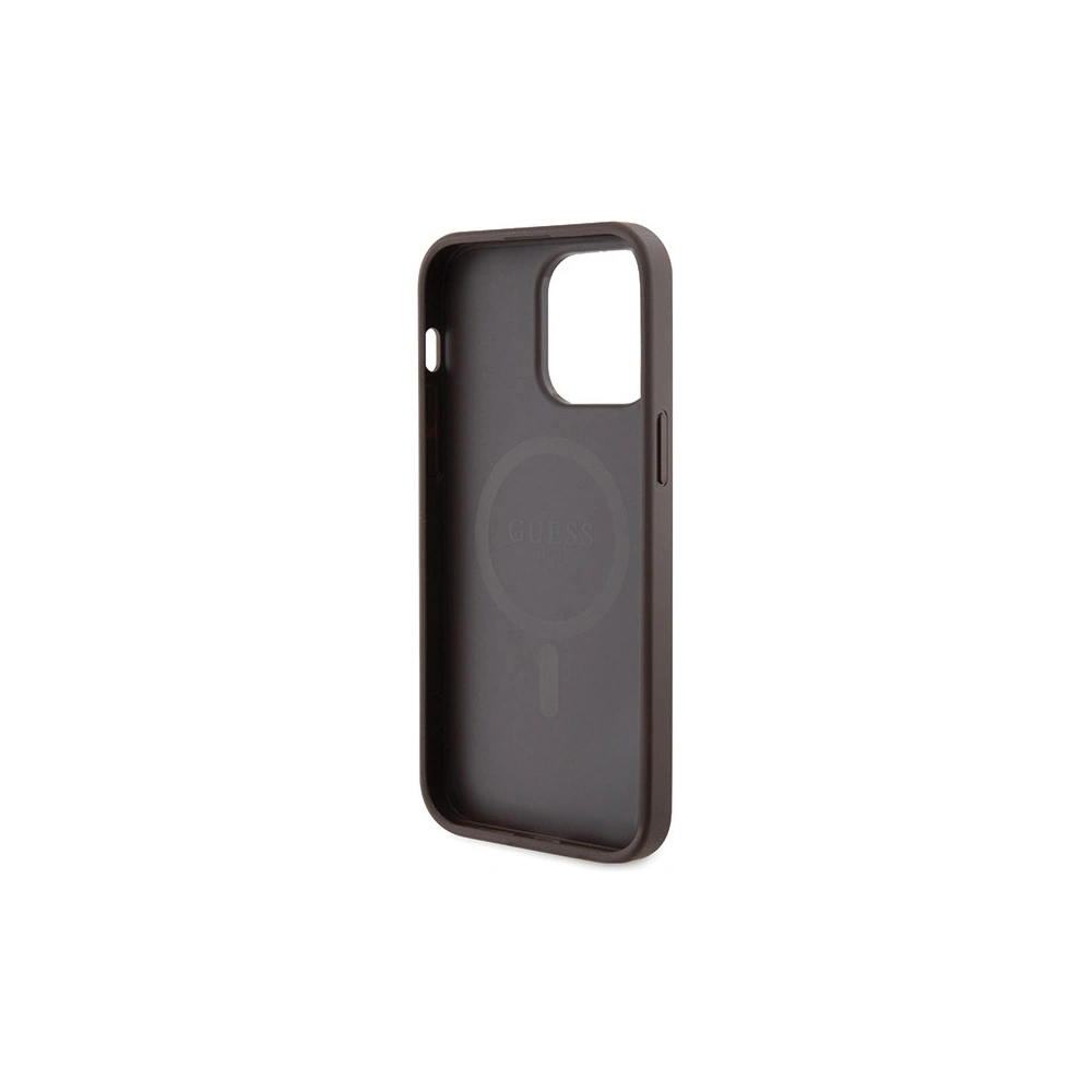 Hurtownia GSM - Etui Guess GUHMP15XG4GFRW Apple iPhone 15 Pro Max hardcase 4G Collection Leather Metal Logo MagSafe brązowy/brown - GUE3255 - {ean13} - Hurt